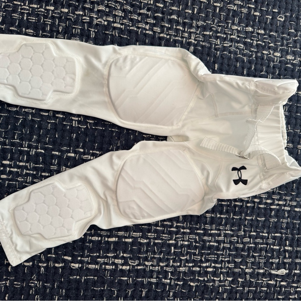 Under Armour White Padded  American Football Athletic Pants Navy blue no brand